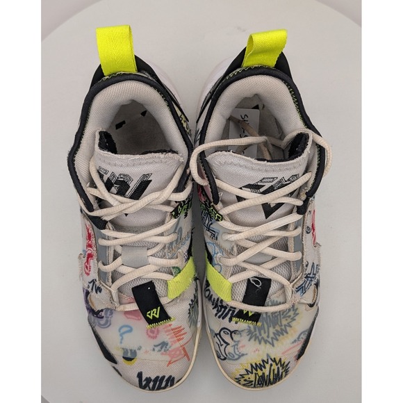 Jordan Why Not Zer0 4 Graffiti Print Youth Basketball Shoes DD9659 007 Size 6.5Y - Picture 6 of 10